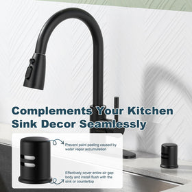 ALEASHA escutcheon flush-mount provides clean deck appearance