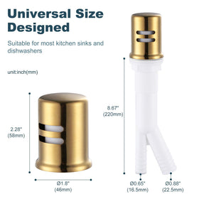 ALEASHA universal-fit air gap cap fits most dishwashers, offering straightforward, tool-free setup.