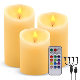 ALED LIGHT long-life LED candles with a 50,000-hour lifespan.
