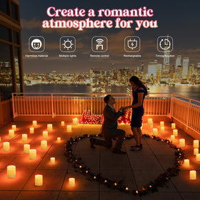ALED LIGHT 12-color options create mood lighting for events.