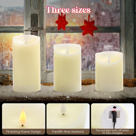 ALED LIGHT real-wax LED candles with flameless glow for elegance.