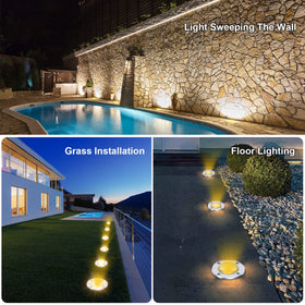 ALEDECO deck and fence lighting provides ambient glow