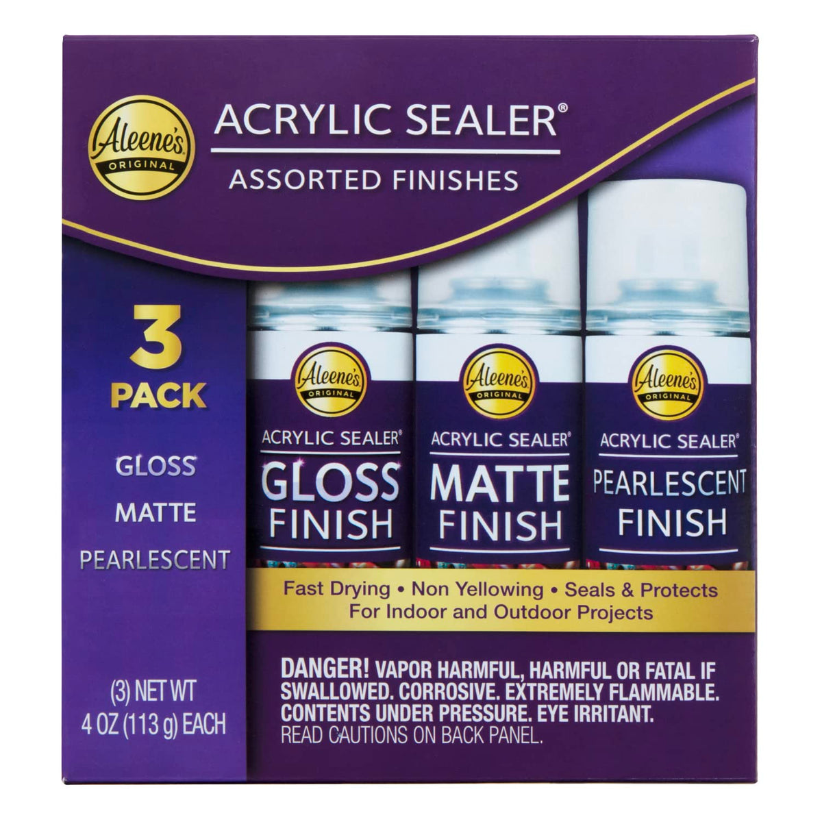 Aleene's acrylic spray sealer gloss finish for a durable shine