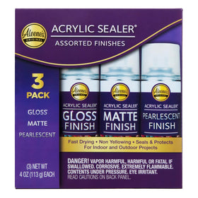 Aleene's acrylic spray sealer gloss finish for a durable shine