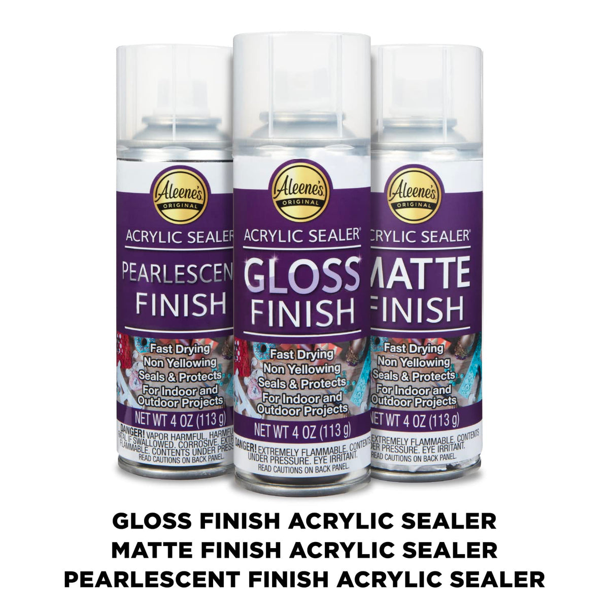Aleene's acrylic spray sealer matte finish for a subtle seal