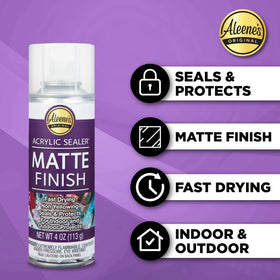 Aleene's acrylic spray sealer pearlescent finish adds shimmer