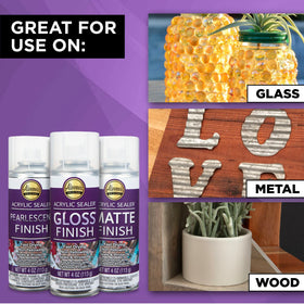 Aleene's sealer suitable for glass and metal surfaces