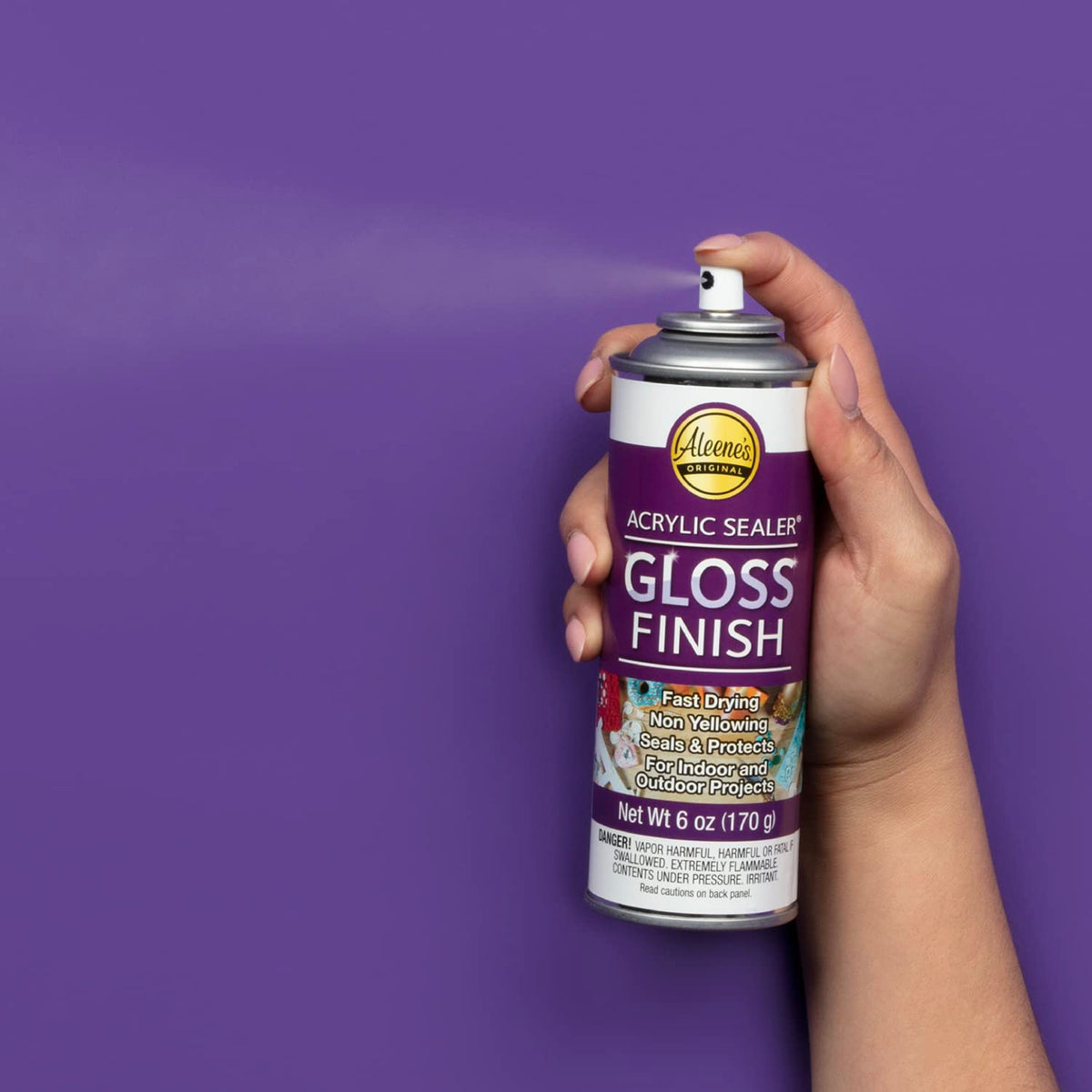 Non-yellowing clear gloss preserves crystal clarity over time.