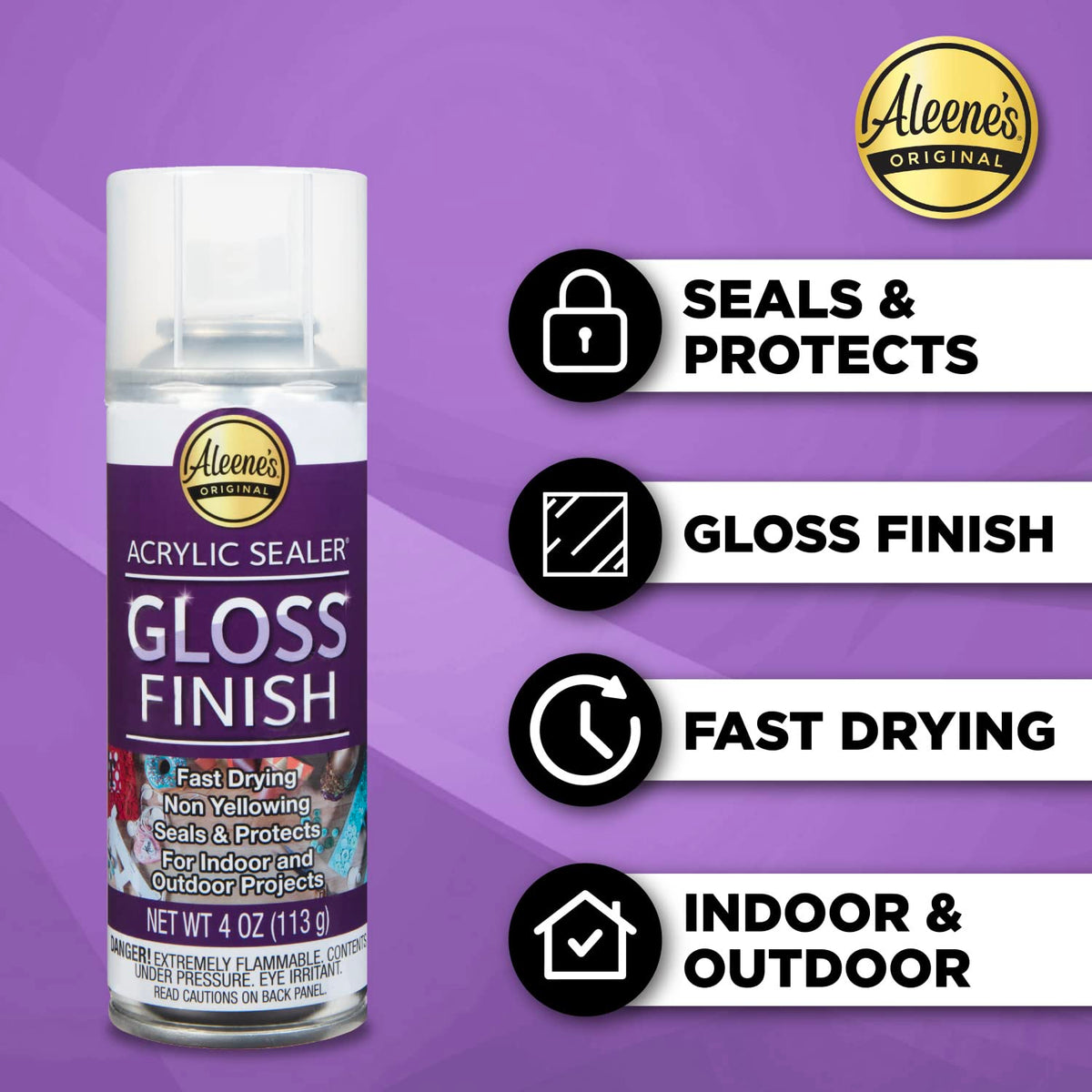 Aleene's spray sealer protects outdoor wood surfaces