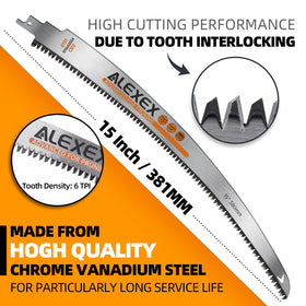 ALEXEX 6TPI pruning blade designed for tree trimming