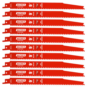 ALEXEX DS0912BW25 10-pack front view highlighting durable blades for tough cuts.