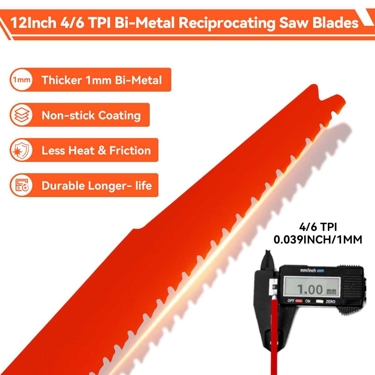 ALEXEX DS1212BW5 12in-bi-metal-coating blade resists gumming during long cuts.