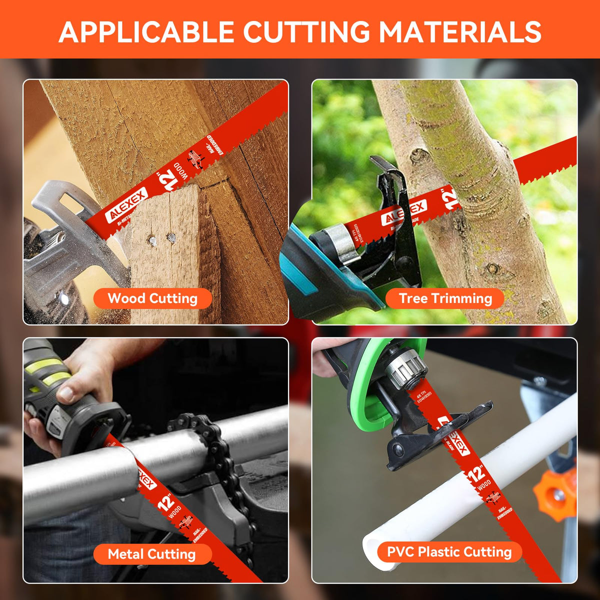 ALEXEX DS1212BW5 Diablo compatibility blade fits most saws for quick upgrades.