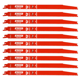 ALEXEX DS1212BW5 nail-embedded-wood blade delivers cleaner cuts with less vibration.