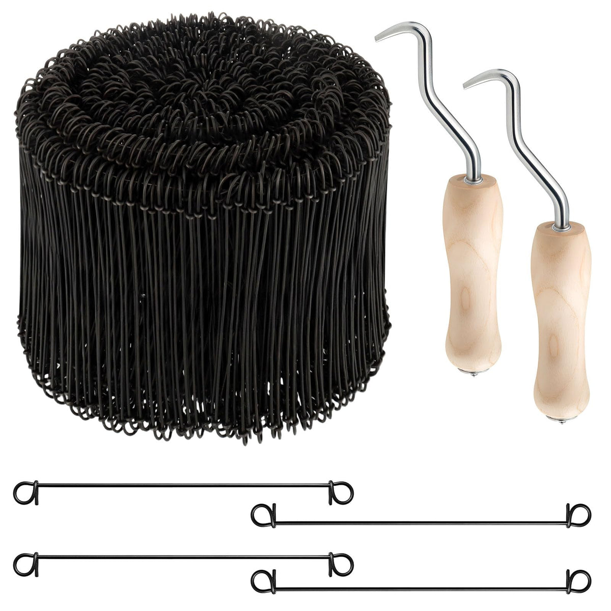 Alffun 1000-pcs double-loop rebar ties for quick, secure concrete bonding.