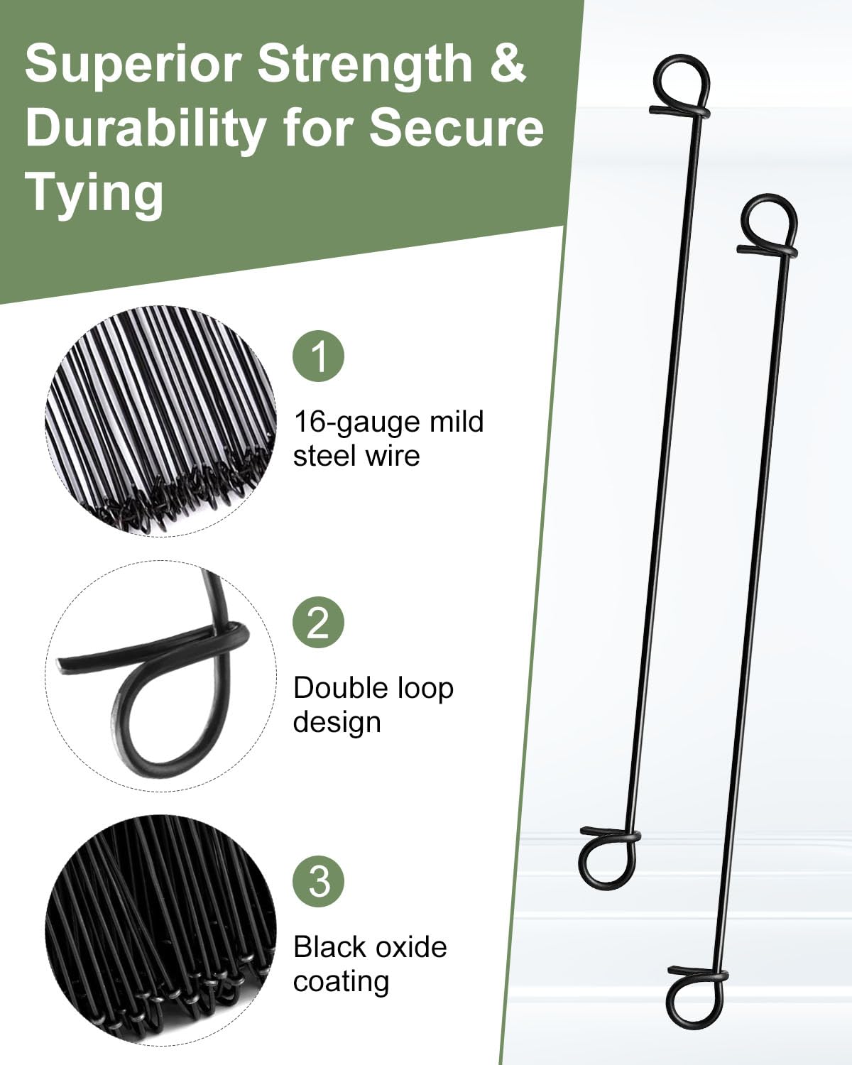 Alffun easy wrap design speeds tying and reduces waste.