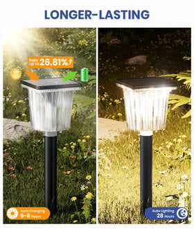 ALFIOT exterior lighting adds resort-style ambience to front yard