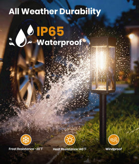ALFIOT IP65 waterproof exterior ruggedness protects against weather.