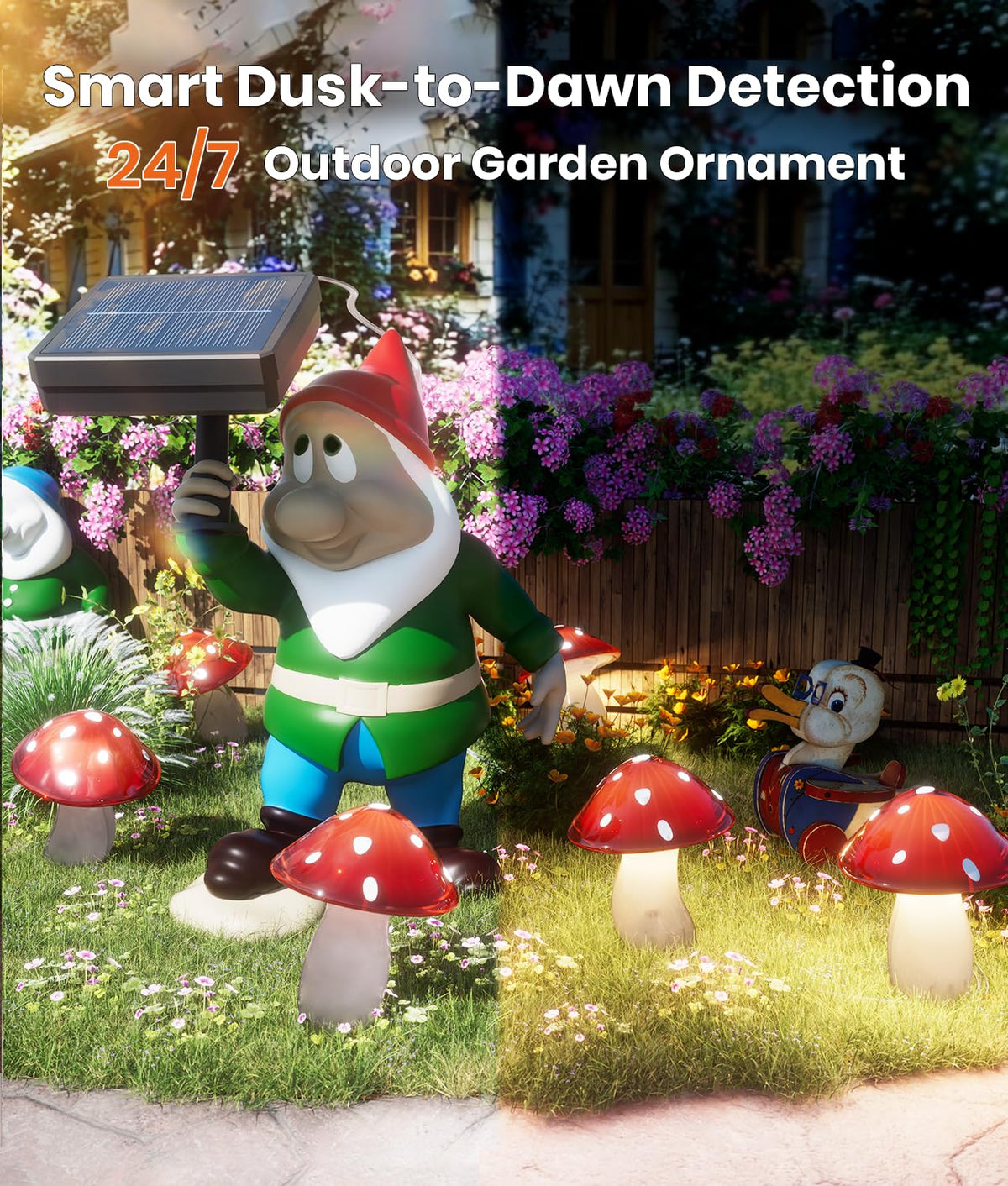 ALFIOT IP65 waterproof mushroom lights withstand weather