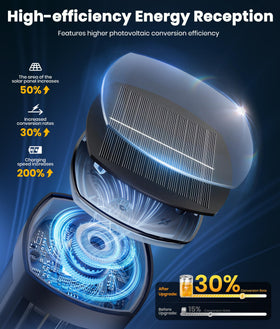 ALFIOT solar lights illuminate a driveway with weatherproof IP65 protection.