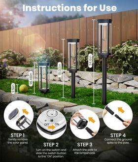 ALFIOT easy-install lights require no wiring for quick outdoor setup.