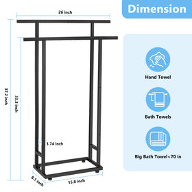 ALHAKIN space-saving design fits bathrooms, bedrooms, or laundry areas.