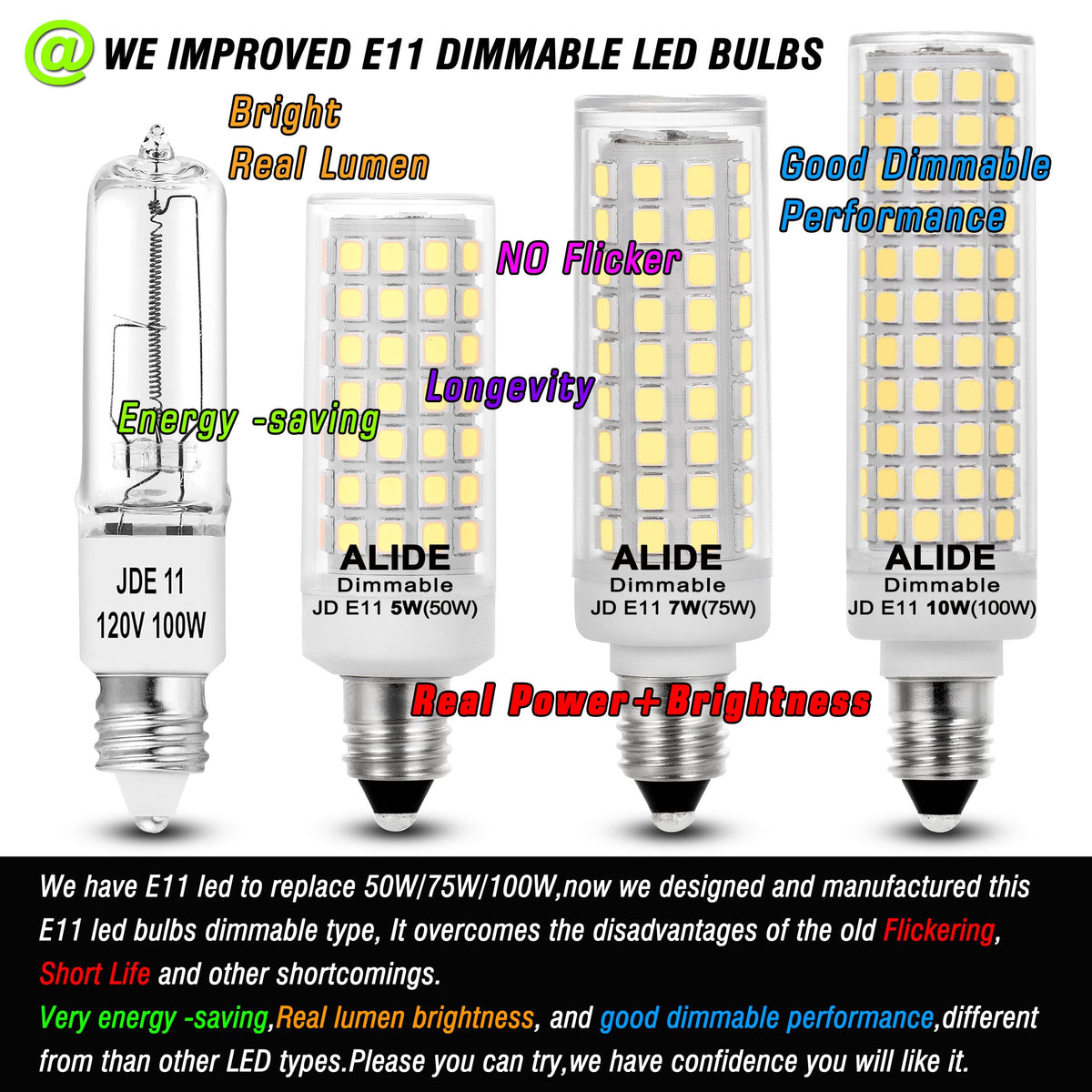 ALIDE 6000K daylight LED bulb installed in chandelier for crisp glow