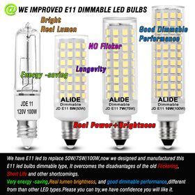 ALIDE 6000K daylight LED bulb installed in chandelier for crisp glow