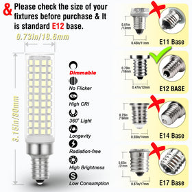 ALIDE E12 bulbs installed in ceiling fan or pendant lights for bright, reliable lighting