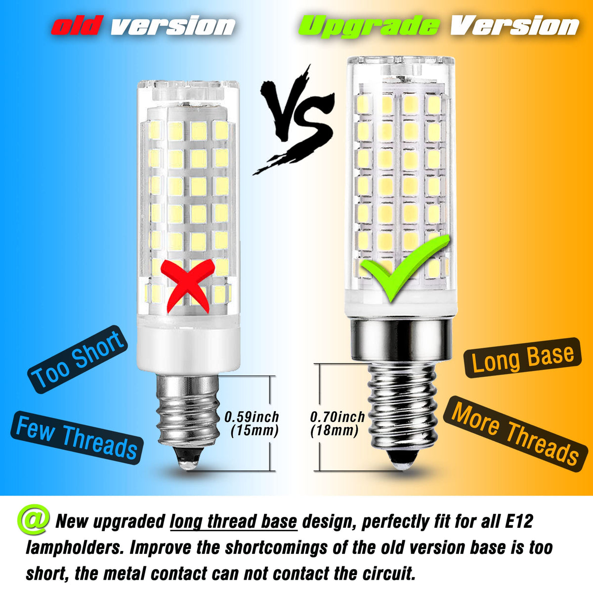 ALIDE E12 LED bulb delivering 800 lumens for bright, efficient lighting