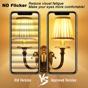 ALIDE E12 LED bulb fits ceiling fans and chandeliers for versatile room lighting.