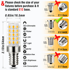 ALIDE E12 LED bulb features long life up to 30,000 hours for fewer replacements.