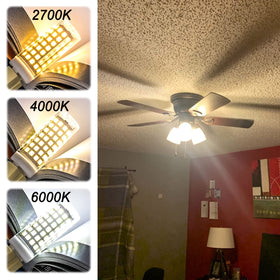 ALIDE E12 LED bulb emits soft white 2700K light for cozy living spaces.