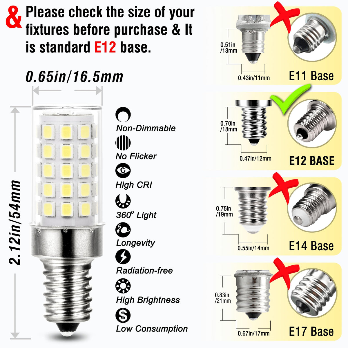 ALIDE 550lm bulbs provide bright illumination for pendant lighting.