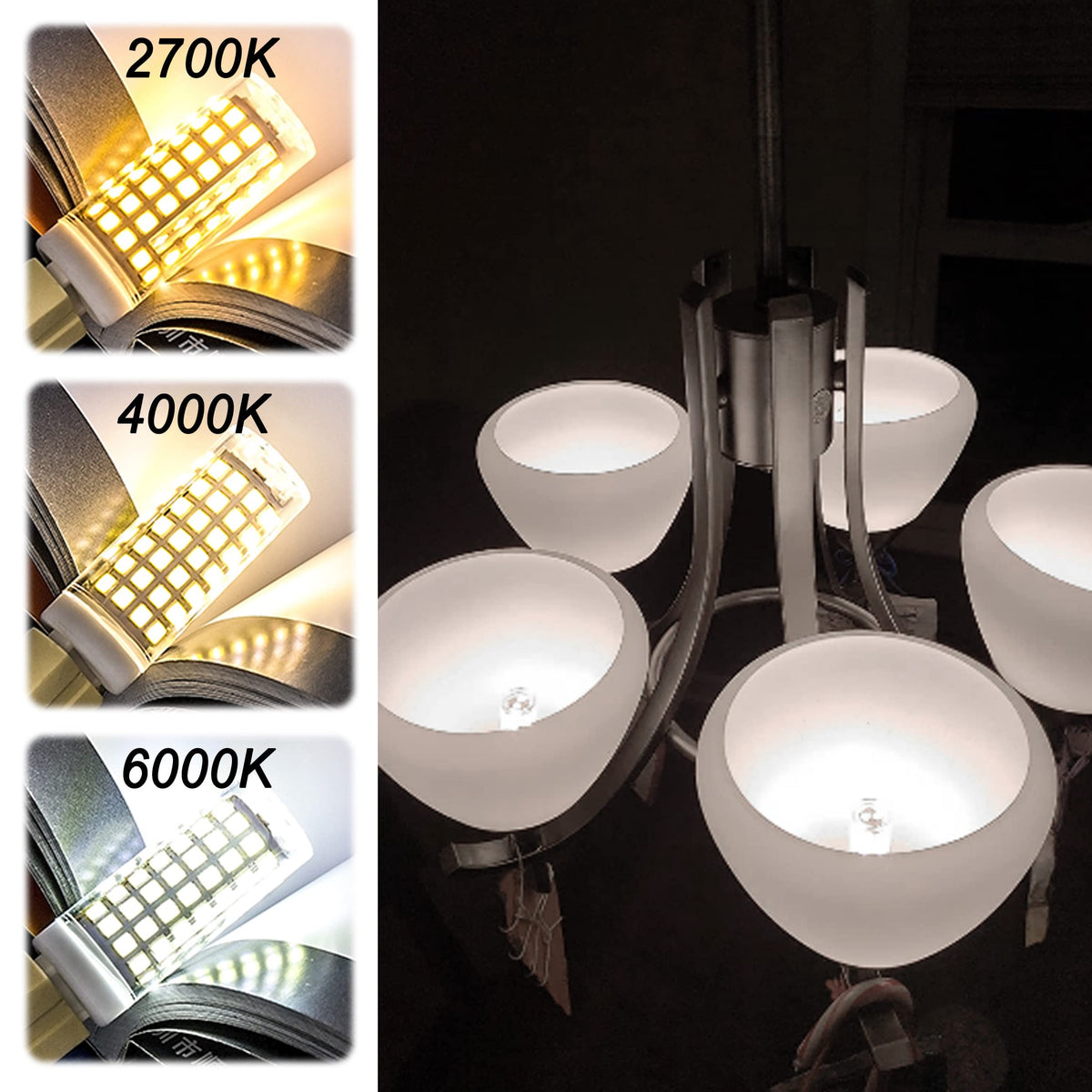 ALIDE E12 LED candelabra bulbs ideal for chandeliers and pendants.