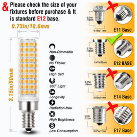 ALIDE E12 non-dimmable design provides steady, flicker-free illumination.