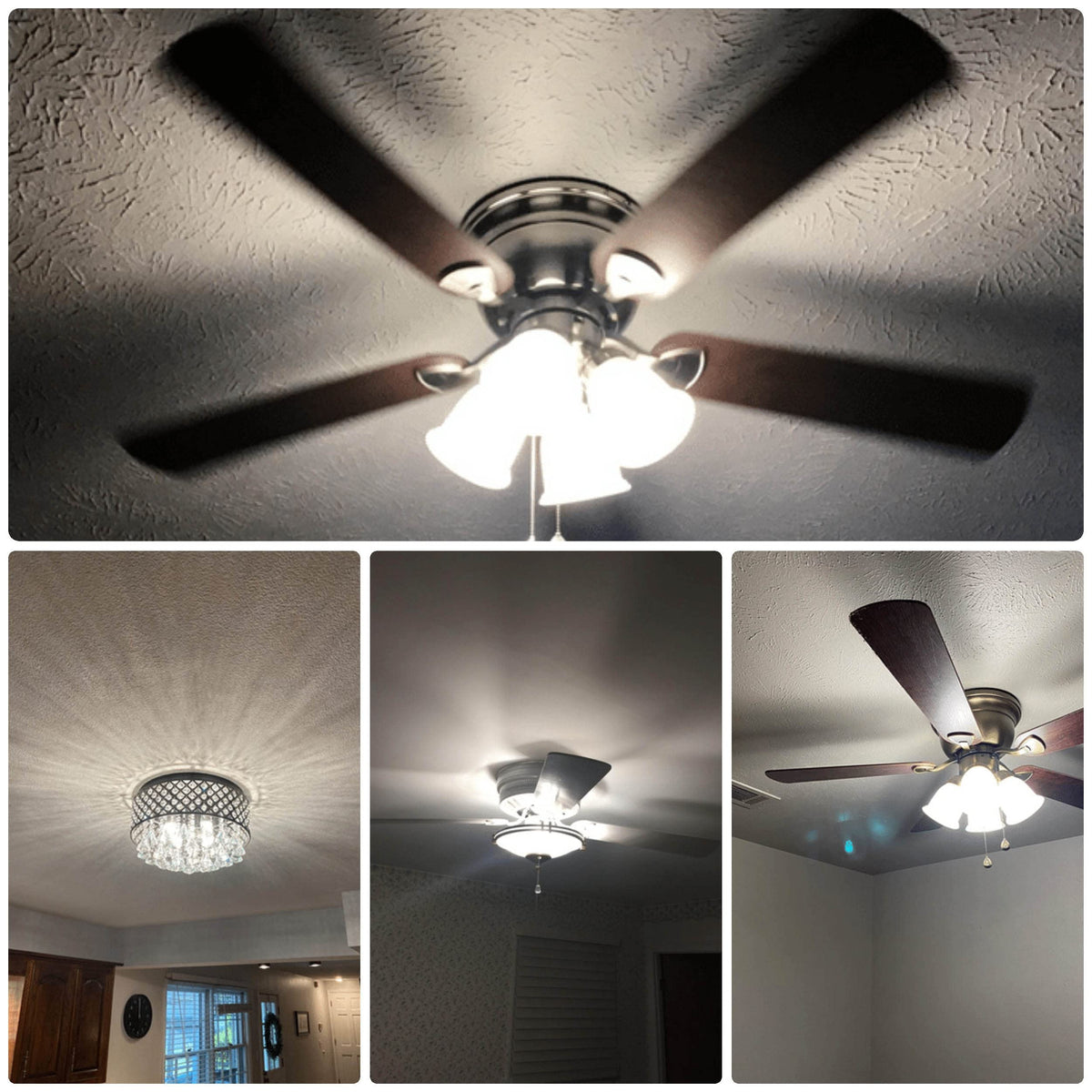 ALIDE E12 non-dimmable design for steady ceiling lighting.