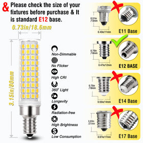 ALIDE E12 wide applications include fans, chandeliers, and lamps.