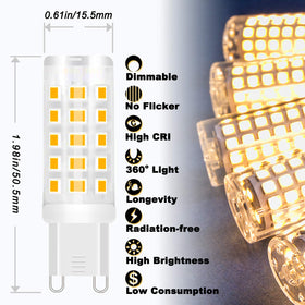ALIDE G9 LED bulb 2700K warm white for cozy living spaces.
