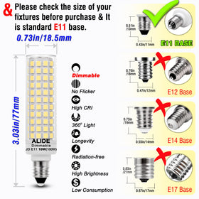 ALIDE E11 LED bulb with long life and low flicker for daily use