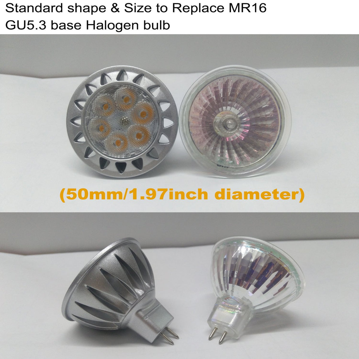 ALIDE MR16 LED bulb with GU5.3 base for quick recessed upgrades.