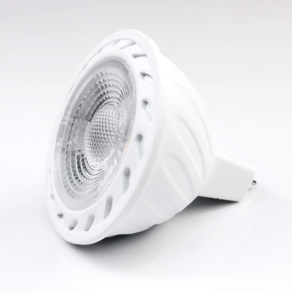 ALIDE MR16 LED bulb heat sink closeup highlighting cooling and durability