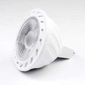 ALIDE MR16 LED bulb heat sink closeup highlighting cooling and durability