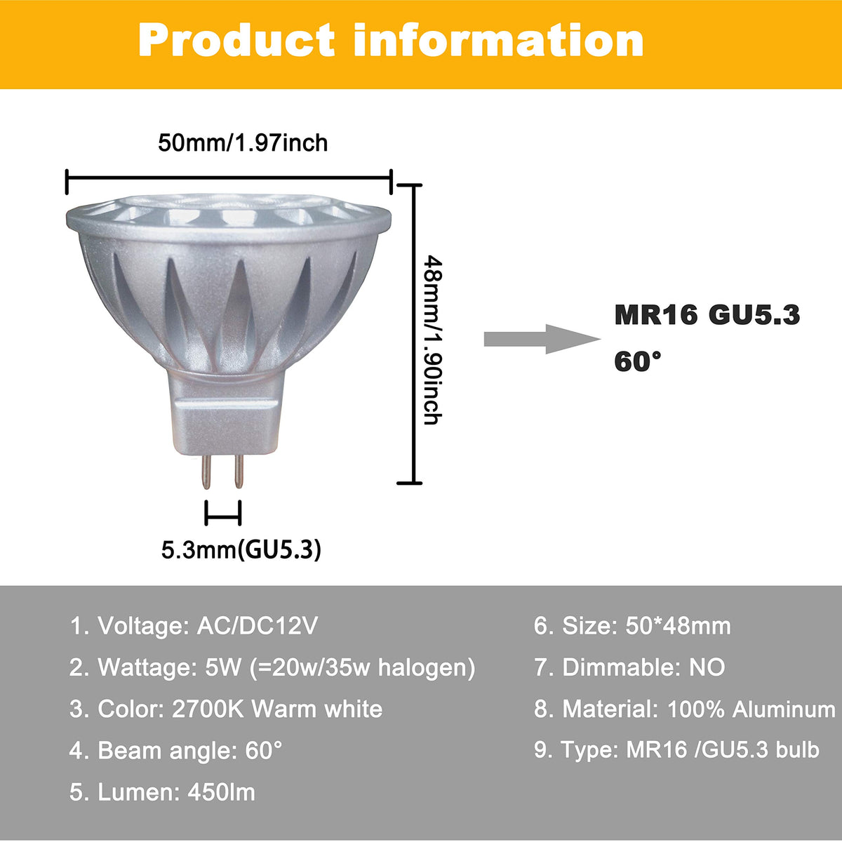 ALIDE MR16 LED bulbs 2700K warm white glow for cozy ambience.