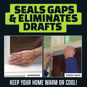 ALIENTAPE Alien Draft Seal roll-2 demonstrates extended reach across multiple spaces