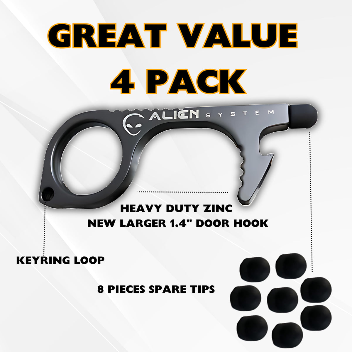 ALIEN SYSTEM bottle opener feature for quick beverages