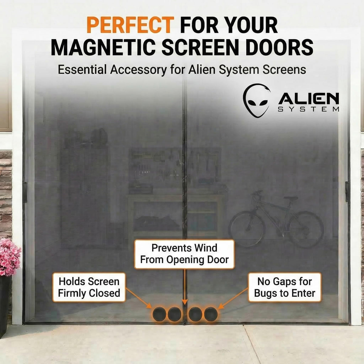 Alien System weights fit RV and camper screen doors.