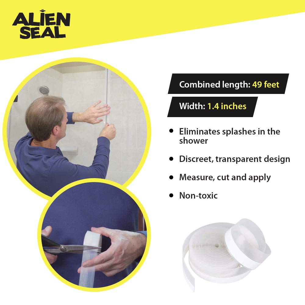 Alien Tape silicone draft seal closeup highlights pliable material for tight door gaps.