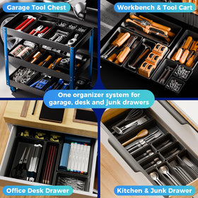 ALIKZO desk drawer organization demonstrates versatile use beyond tools.