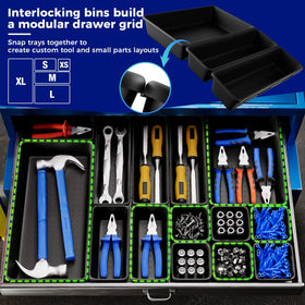 ALIKZO organized drawer with wrenches using slim 1.77-inch height.